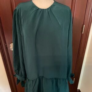 Mud Pie Green Flounce Dress. Sz. Medium